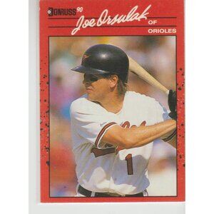Joe Orsulak 1990 Donruss Error / No dot after INC.